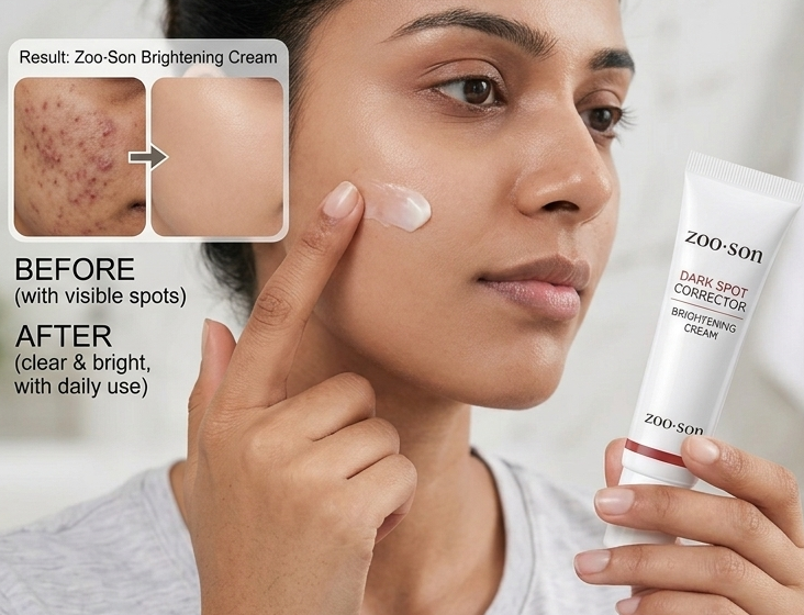 ZOO-SON Whitening Freckle Cream tube and packaging box for dark spot removal