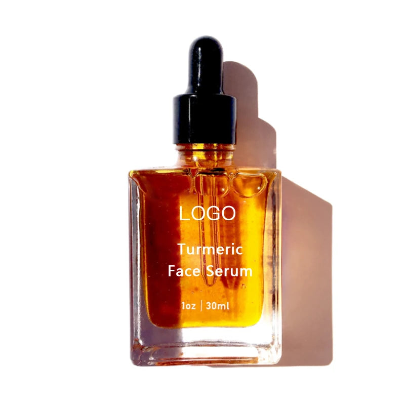 Private Label Organic Turmeric Facial Serum for Glowing Brightening Skin Care Hot Sale for Face and Body Turmeric Serum Oil